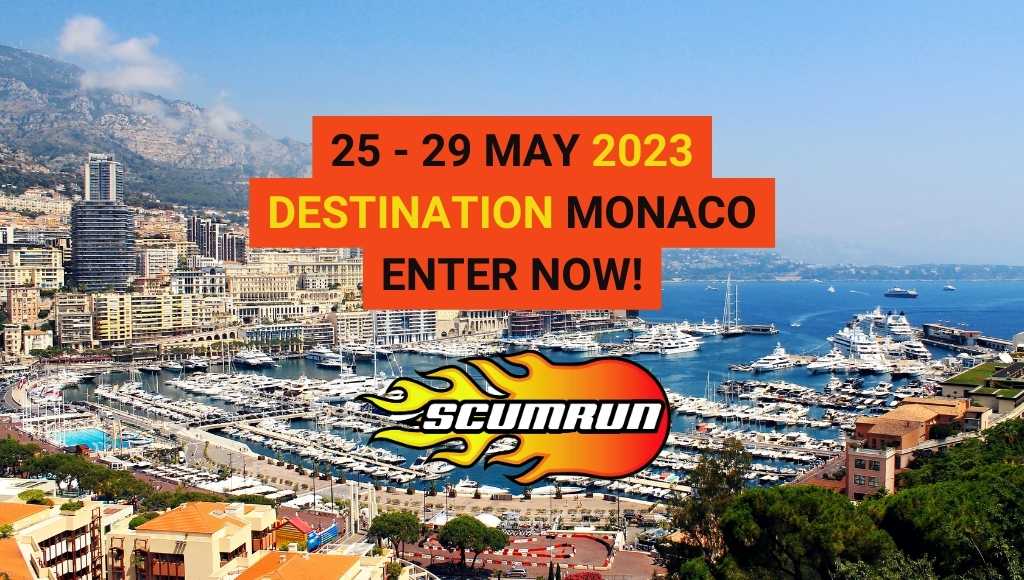 Scumrun 2023 Monaco banger rally